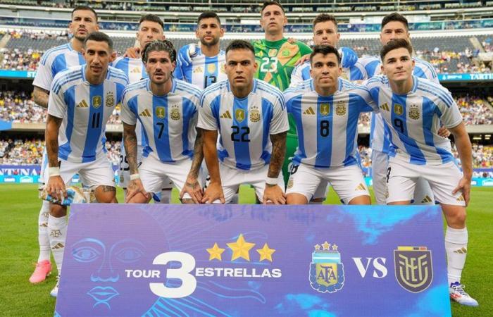 The Argentine National Team plays against Guatemala and with Messi as a starter before debuting in the 2024 Copa América