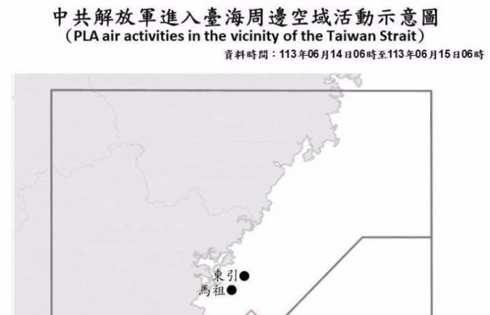 Taiwan detects twelve fighters and eight Chinese Army ships in its vicinity