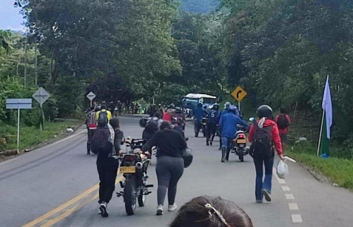 Indigenous Minga closes road that leaves the department of Huila incommunicado with Putumayo