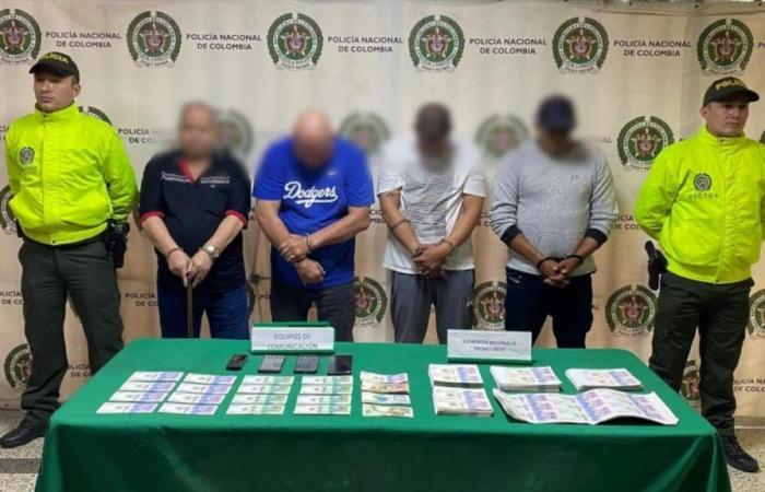 With the support of the US Secret Service, a network that counterfeited dollars and pesos was brought down in Medellín and Pereira