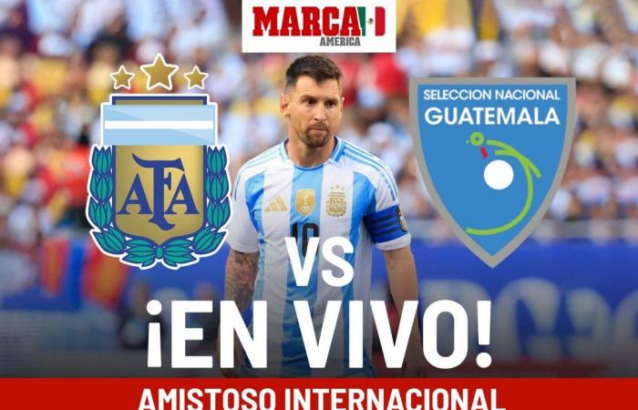 Argentina vs Guatemala LIVE. Messi and Lautaro make up the course and already win against the Chapines