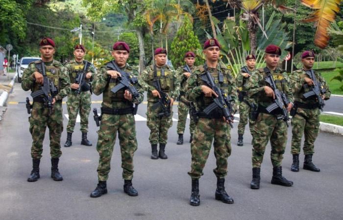 The 5th Urban Special Forces Battalion arrived in Ibagué to support the VI Brigade