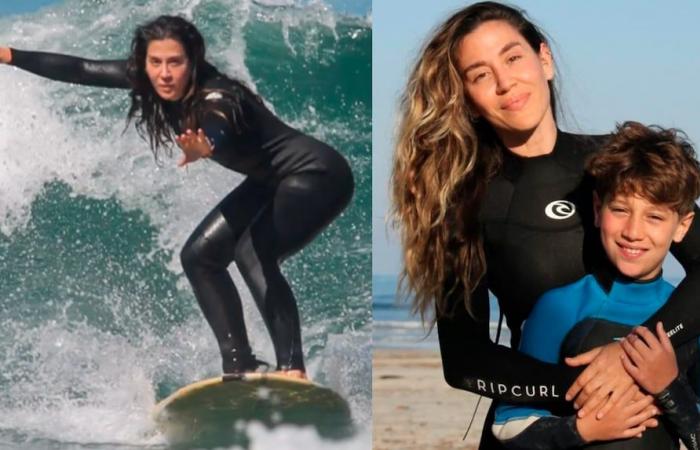 Jimena Barón’s scare in Brazil: Momo Osvaldo had a bad time while surfing