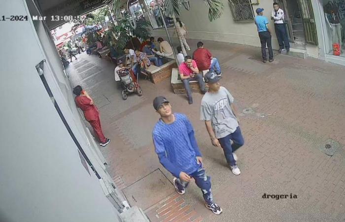 This was the attempted robbery in the Los Panches shopping center in Ibagué