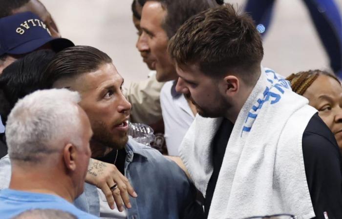 Ramos visits Doncic and takes a gift: “For the captain”