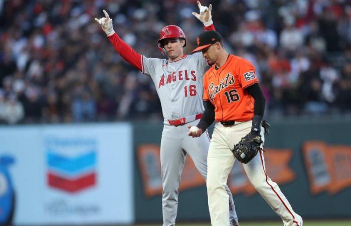 Moniak has six games with a hit in the Angels’ victory in the Bay