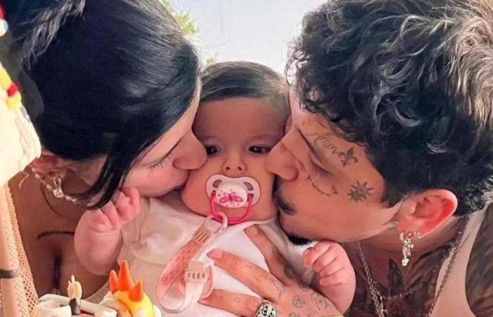 Daughter of Christian Nodal and Cazzu turns nine months old