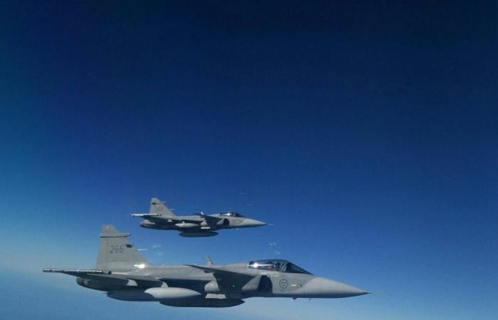 Swedish Gripen fighters intercepted a Su-24 attack aircraft of the Russian Aerospace Forces south of Gotland island