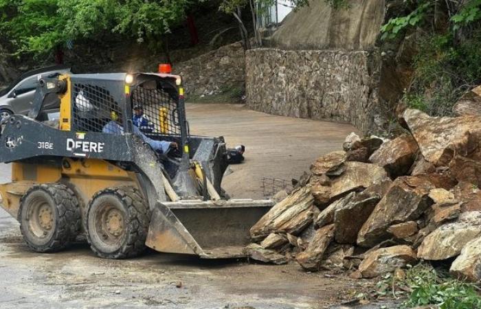 Taganga and El Ziruma roads will be closed for emergency work due to landslides in Santa Marta
