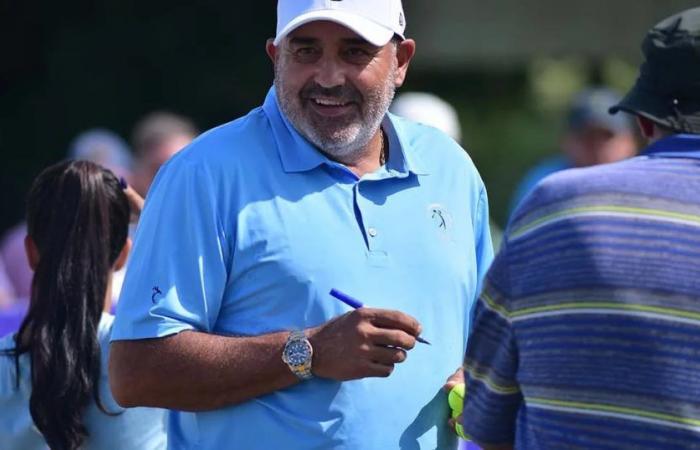 Pato Cabrera advances firmly in the Paul Lawrie Match Play of golf