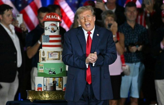 Trump attacks “criminal” migrants at rally for his 78th birthday