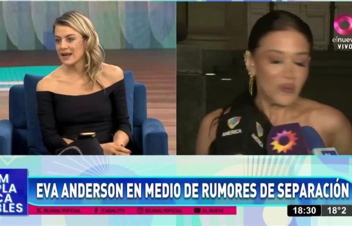 Evangelina Anderson spoke about the worst moment of Martín Demichelis in River and about the rumors of separation