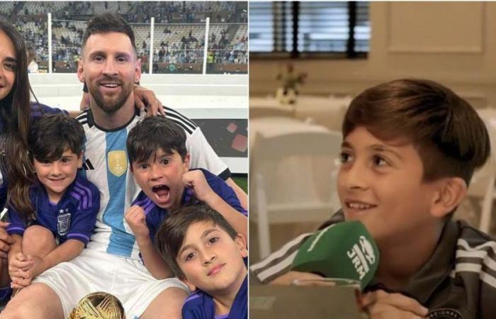 Messi’s eldest son gave his first interview as a footballer and told what shirt he dreams of defending