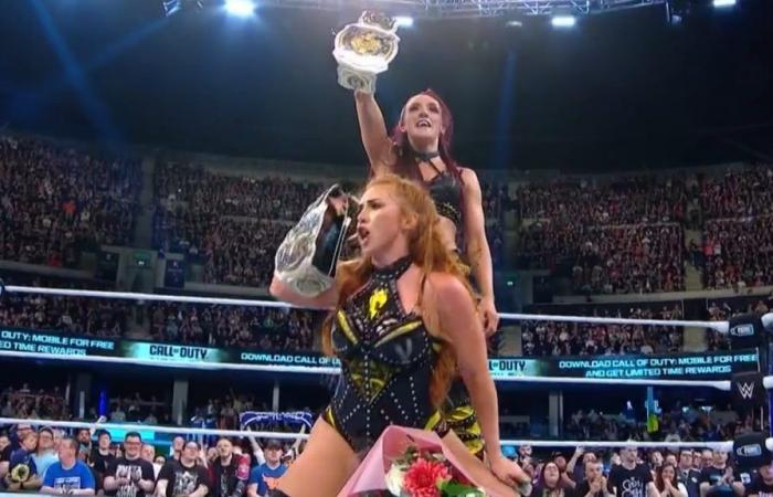 Alba Fyre and Isla Dawn win the Couples Championships at WWE Clash at the Castle 2024