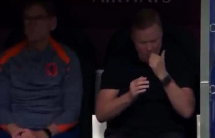 Ronald Koeman’s unpleasant gesture before the Netherlands match for the Euro Cup that travels the world