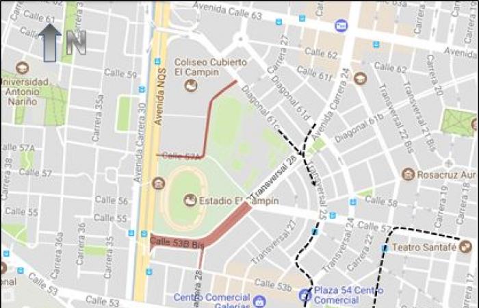 Video Santa Fe vs. Bucaramanga in Bogotá mobility and final closures
