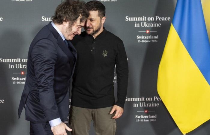 Peace Summit: Javier Milei’s strong support for Ukraine and anger of Russian diplomacy | Hugs with Zelensky, libertarian freedman and a dangerous bet