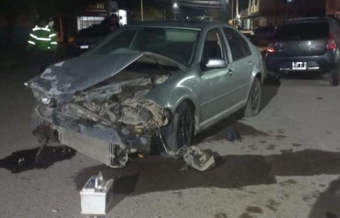 A driver crashed into a parked car and ran away