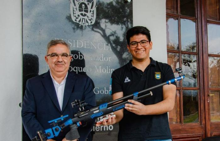 Julián Gutiérrez already has the new clothing and rifle for his Olympic participation