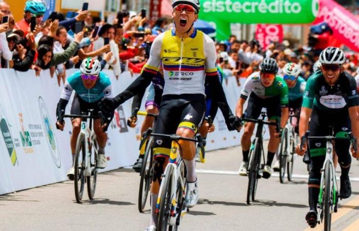 Alejandro Osorio from Antioquia won the second stage of the Vuelta a Colombia