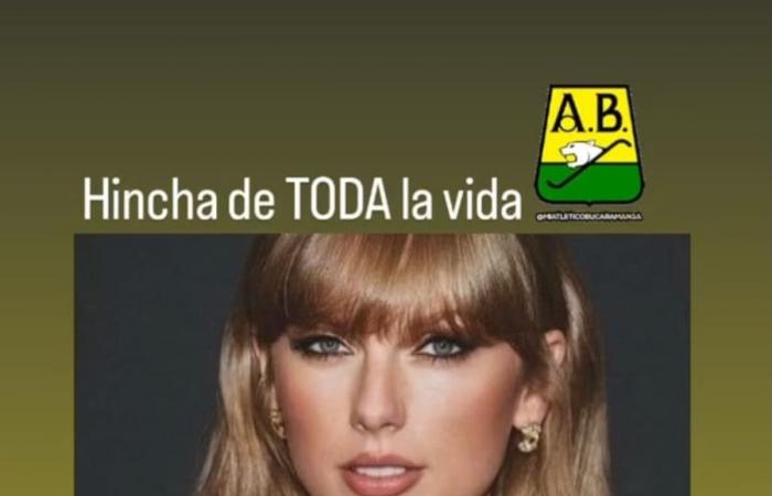 Taylor Swift becomes an unexpected protagonist in Atlético Bucaramanga’s victory