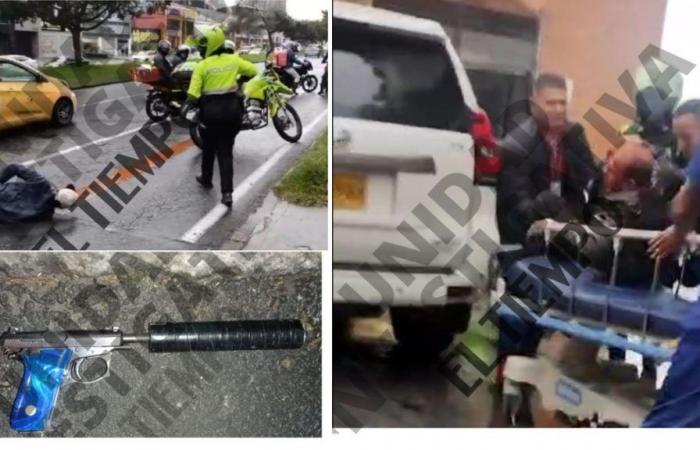 Photos of the hitman attack in the north of Bogotá of a demobilized ex-military member protected by the UNP: ‘They wounded Don Wilson’