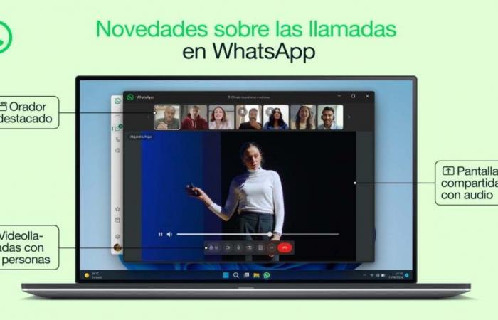WhatsApp allows video calls with 32 participants and shared screen