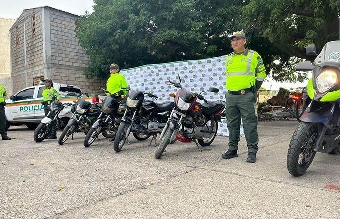 Police recovered ten stolen vehicles in Cesar