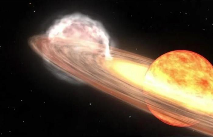 What is the stellar explosion that NASA has announced