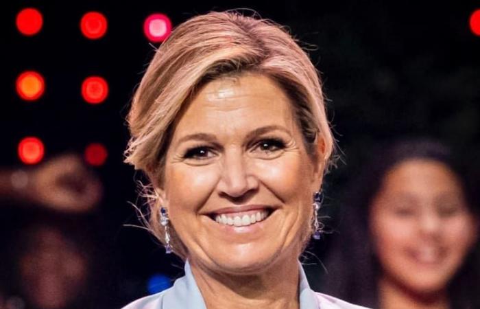 Máxima dazzled with her total white look at the inauguration of two sister ships