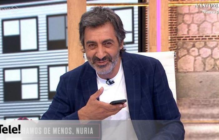 Juan del Val replaced Nuria Roca on his program and showed a personal audio to demonstrate his condition
