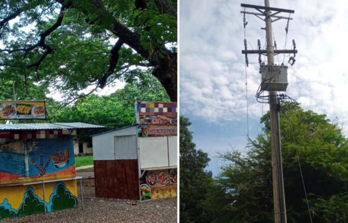 Illegal energy connections in Valledupar parks |