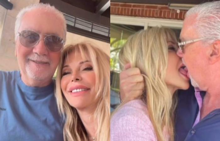 The fiery tongue kiss of Graciela Alfano and her new boyfriend to celebrate their anniversary
