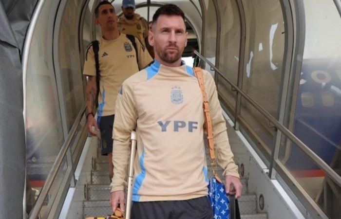 La Scaloneta arrived in Atlanta, the city of the debut against Canada, with Messi and his colorful luggage at the helm