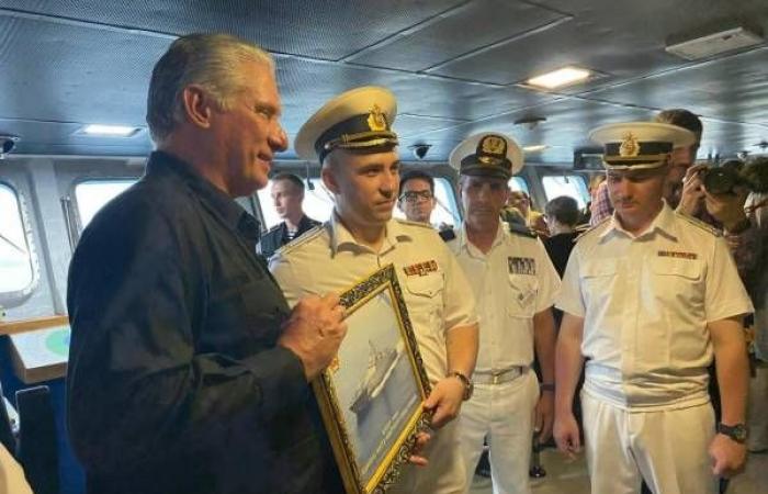 Miguel Díaz-Canel visited Russian Navy ships docked in the port of Havana – Juventud Rebelde