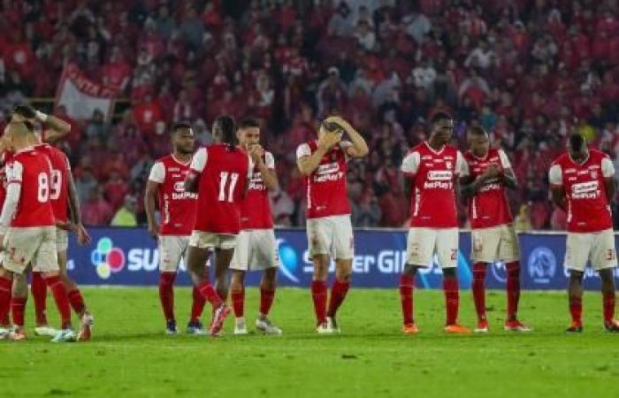 Daniel Torres and Andrés Mosquera Marmolejo of Santa Fe lost the second final on penalties | Colombian Soccer | Betplay League