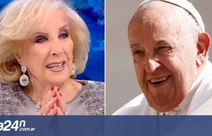 Mirtha Legrand surprised by Pope Francis’ message on her program