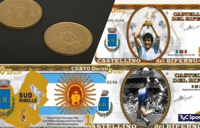 A town in Italy honors Diego Maradona with its own local currency