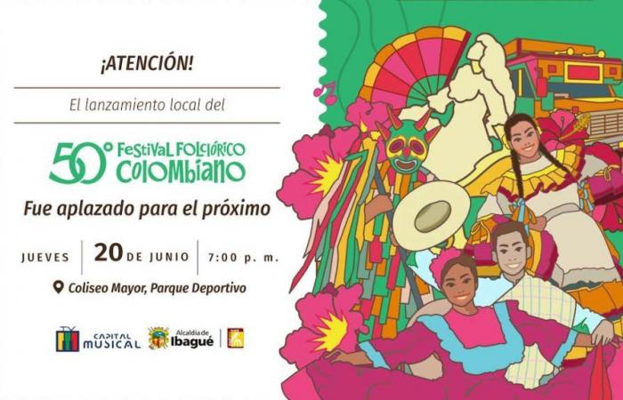 Ibagué News: The launch date of the Folkloric Festival changed