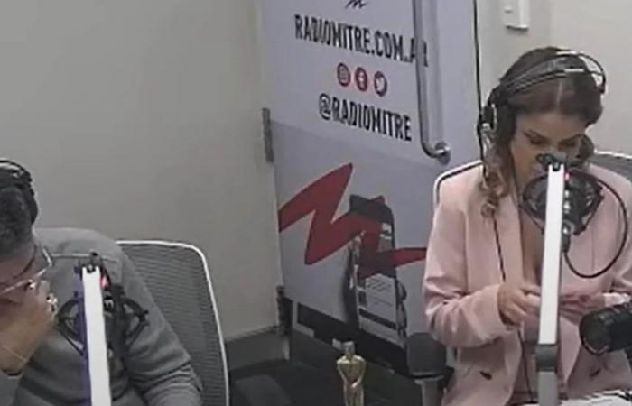 This was the reunion of Marina Calabró and Rolando Barbano on the radio, after the declaration of love at the Martín Fierro
