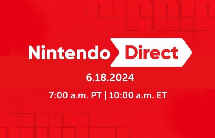 A new Nintendo Direct will take place tomorrow, June 18