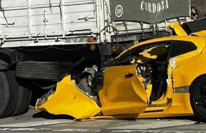 A 27-year-old man died after losing control of his Camaro and crashing into a truck