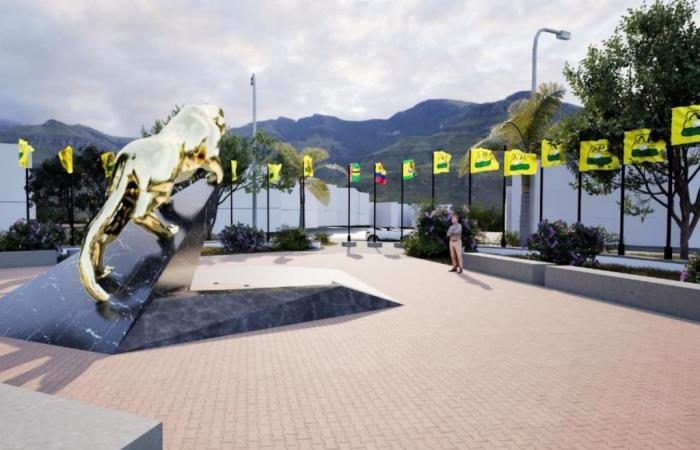 There will be a leopard sculpture in Bucaramanga