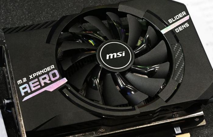 New MSI PCIe 5.0 card to add 2 M.2 SSD units with hot swap and AERO cooling