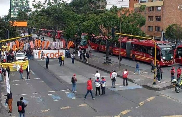 Teachers’ strike today in Bogotá: State of roads and mobility June 17