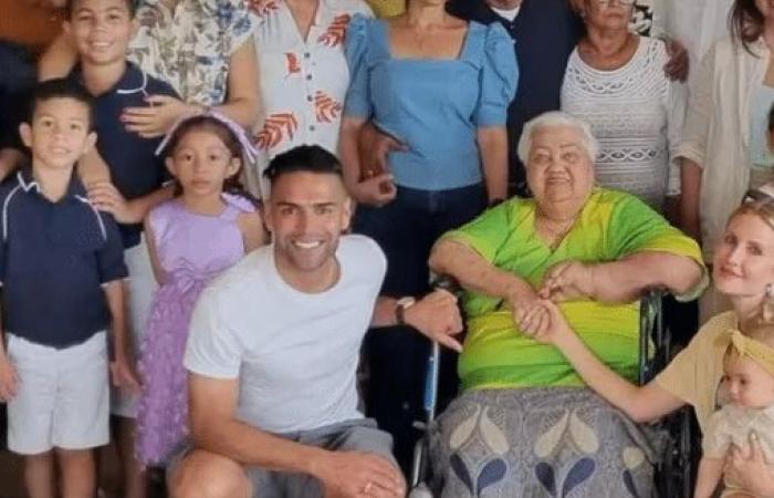 The grandmother of Colombian player Falcao García dies in Santa Marta