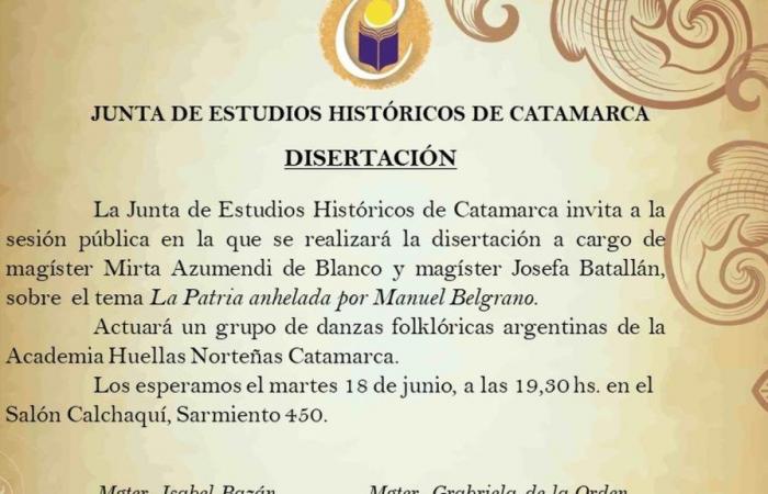 They invite a dissertation on the Homeland longed for by Manuel Belgrano