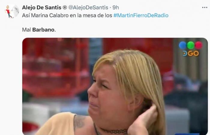 After the uncomfortable moment between Calabró and Barbano, memes broke out on the networks