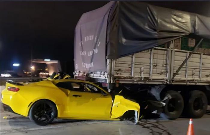 A 27-year-old man died after losing control of his Camaro and crashing into a truck