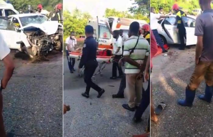 Car suffers serious accident on the highway in Santiago de Cuba